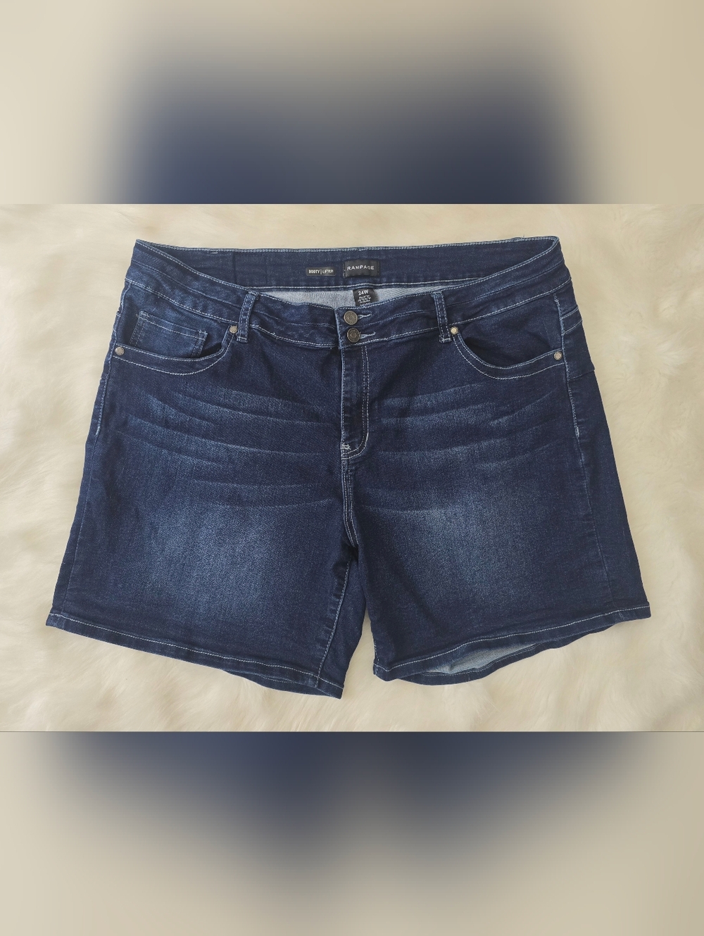 Rampage Booty Lifter Stretch Denim Shorts